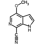 CAS#: 619331-72-5, 4-Methoxy-1H-pyrrolo[2,3-c]pyridine-7-carbonitrile