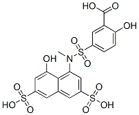 CAS#: 6201-90-7, N-Methyl-N-(3-Carboxy-4-Hydroxyphenylsulfonyl)-1-Amino-8-Hydroxy-3,6-Naphthalenedisulfonic Acid