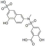 CAS 登录号：6201-92-9， 6-(3-羧基-4-羟基苯磺酰氨基)-N-甲基-1-萘酚-3-磺酸