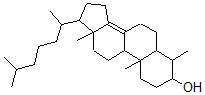 CAS 登录号：62014-96-4， 4alpha-甲基-5alpha-胆甾-8(14)-烯-3beta-醇