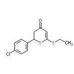 CAS 登录号：620158-95-4， 2-(4-氯苯基)-6-(乙硫基)-2,3-二氢-4H-噻喃-4-酮