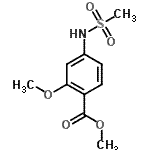 CAS#: 620612-15-9, Methyl 2-methoxy-4-[(methylsulfonyl)amino]benzoate
