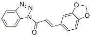 CAS 登录号：6209-00-3， (E)-3-苯并[1,3]二氧杂环戊烯-5-基-1-苯并三唑-1-基-丙-2-烯-1-酮