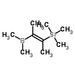 CAS 登录号：62108-35-4， [(2Z)-3-(二甲基硼基)-2-丁烯-2-基](三甲基)硅烷