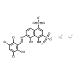 CAS#: 6222-49-7, Disodium 4-Amino-5-Hydroxy-6-[(2,3,5-Trichloro-6-Hydroxyphenyl)Diazenyl]-1,3-Naphthalenedisulfonate