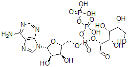 CAS 登录号：62230-91-5， P(1)-(腺苷-5')-P(3)-(葡萄糖-6)三磷酸酯