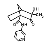 CAS#: 622361-04-0, 3,3-Dimethyl-2-oxo-N-(3-pyridinyl)bicyclo[2.2.1]heptane-1-carboxamide