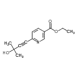 CAS 登录号：622374-63-4， 乙基6-(3-羟基-3-甲基-1-丁炔-1-基)烟酸酯