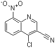 CAS#: 623163-11-1, 4-Chloro-8-nitro-3-quinolinecarbonitrile