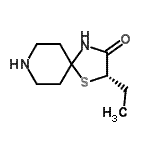 CAS 登录号：623168-01-4， (2S)-2-乙基-1-硫杂-4,8-二氮杂螺[4.5]癸烷-3-酮