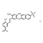 CAS 登录号：6232-50-4， 钠6-{2,4-二氨基-5-[(2-羟基-5-硝基苯基)偶氮]苯氧基}-2-萘磺酸酯