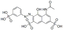 CAS 登录号：62346-00-3， 5-(乙酰氨基)-4-羟基-3-[(3-膦酰苯基)偶氮]萘-2,7-二磺酸