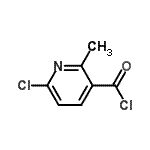 CAS 登录号：62366-52-3， 6-氯-2-甲基烟酰氯化物