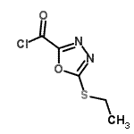 CAS 登录号：62373-37-9， 5-(乙硫基)-1,3,4-恶二唑-2-甲酰氯