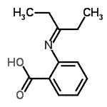 CAS 登录号：623938-28-3， 2-(3-戊烷亚基氨基)苯甲酸