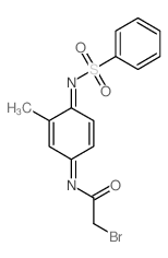 CAS 登录号：62442-86-8， 2-甲基-N1-苯磺酰基-N4-溴乙酰基苯醌二亚胺