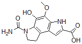 CAS 登录号：62497-62-5， 6-(氨基羰基)-3,6,7,8-四氢-5-羟基-4-甲氧基苯并[1,2-b:4,3-b']二吡咯-2-羧酸