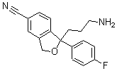CAS#: 62498-69-5, 1-(3-Aminopropyl)-1-(4-Fluorophenyl)-1,3-Dihydro-5-Isobenzofurancarbonitrile
