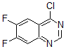 CAS 登录号：625080-60-6， 4-氯-6,7-二氟-喹唑啉