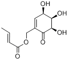 CAS 登录号：62532-49-4， 2-巴豆酰氧基甲基-(4R,5R,6R)-4,5,6-三羟基环己-2-烯酮