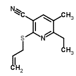 CAS#: 625369-11-1, 2-(Allylsulfanyl)-6-ethyl-5-methylnicotinonitrile