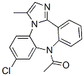 CAS 登录号：62538-90-3， 9-乙酰基-7-氯-3-甲基-9H-二苯并[b,f]咪唑并[1,2-d][1,4]二氮杂卓
