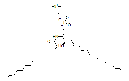 CAS 登录号：6254-89-3， N-棕榈酰-D-鞘磷脂