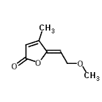 CAS 登录号：625447-84-9， (5Z)-5-(2-甲氧基乙基亚基)-4-甲基-2(5H)-呋喃酮