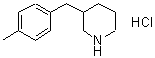 CAS 登录号：625454-26-4， 3-(4-甲基苄基)哌啶盐酸盐(1:1)