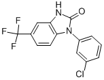 CAS#: 625458-06-2, 1-(3-Chlorophenyl)-1,3-dihydro-5-(trifluoromethyl)-2H-Benzimidazol-2-one