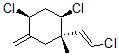 CAS 登录号：62560-51-4， (1R)-2alpha,4alpha-二氯-1-[(E)-2-氯乙烯基]-1-甲基-5-亚甲基环己烷