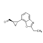 CAS#: 625851-05-0, (1R,2R)-2-(2-Ethyl-1,3-benzoxazol-7-yl)cyclopropanecarbaldehyde