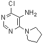 CAS 登录号：626217-76-3， 4-氯-6-(1-吡咯烷基)-5-嘧啶胺
