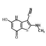 CAS#: 626221-24-7, 5-Hydroxy-2-(methylamino)-7-oxo-4,7-dihydrothieno[3,2-b]pyridine-3-carbonitrile