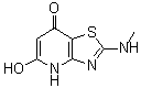 CAS 登录号：626226-54-8， 5-羟基-2-(甲基氨基)[1,3]噻唑并[4,5-b]吡啶-7(4H)-酮