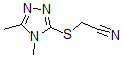CAS 登录号：626227-15-4， [(4,5-二甲基-4H-1,2,4-三唑-3-基)硫代]-乙腈