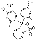 CAS 登录号：62625-31-4， 4-[3-(4-羟基-2-甲基-苯基)-1,1-二氧代-苯并[c][1,2]氧硫杂环戊烷-3-基]-3-甲基-苯酚钠