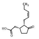 CAS 登录号：62653-85-4， {(1R,2S)-3-氧代-2-[(2Z)-2-戊烯-1-基]环戊基}乙酸