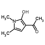 CAS#: 62672-69-9, 1-(2-Hydroxy-1,5-Dimethyl-1H-Pyrrol-3-Yl)Ethanone