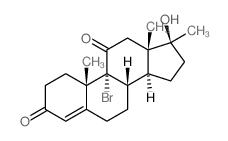 CAS#: 6272-09-9, 9-Bromo-17beta-Hydroxy-17-Methylandrost-4-Ene-3,11-Dione
