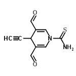 CAS 登录号：62827-27-4， 4-乙炔基-3,5-二甲酰基-1(4H)-吡啶硫代甲酰胺