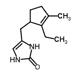 CAS#: 628731-42-0, 4-[(2-Ethyl-3-methyl-2-cyclopenten-1-yl)methyl]-1,3-dihydro-2H-imidazol-2-one