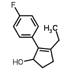 CAS#: 628731-96-4, 3-Ethyl-2-(4-fluorophenyl)-2-cyclopenten-1-ol