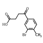 CAS 登录号：62903-07-5， 4-(3-溴-4-甲基苯基)-4-氧代丁酸