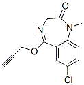 CAS#: 62903-59-7, 7-Chloro-1-Methyl-5-(2-Propynyloxy)-1H-1,4-Benzodiazepin-2(3H)-One