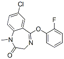 CAS#: 62903-61-1, 7-Chloro-5-(2-Fluorophenoxy)-1-Methyl-1H-1,4-Benzodiazepin-2(3H)-One