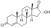 CAS 登录号：63-02-5， 4-雄甾烯-16alpha-醇-3,17-二酮