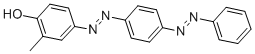 CAS 登录号：6300-37-4， 4-[4-(苯基偶氮)苯基偶氮]邻甲酚