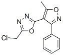 CAS 登录号：63002-59-5， 2-(氯甲基)-5-(5-甲基-3-苯基异恶唑-4-基)-1,3,4-恶二唑