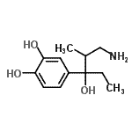CAS#: 630394-83-1, 4-(1-Amino-3-hydroxy-2-methyl-3-pentanyl)-1,2-benzenediol
